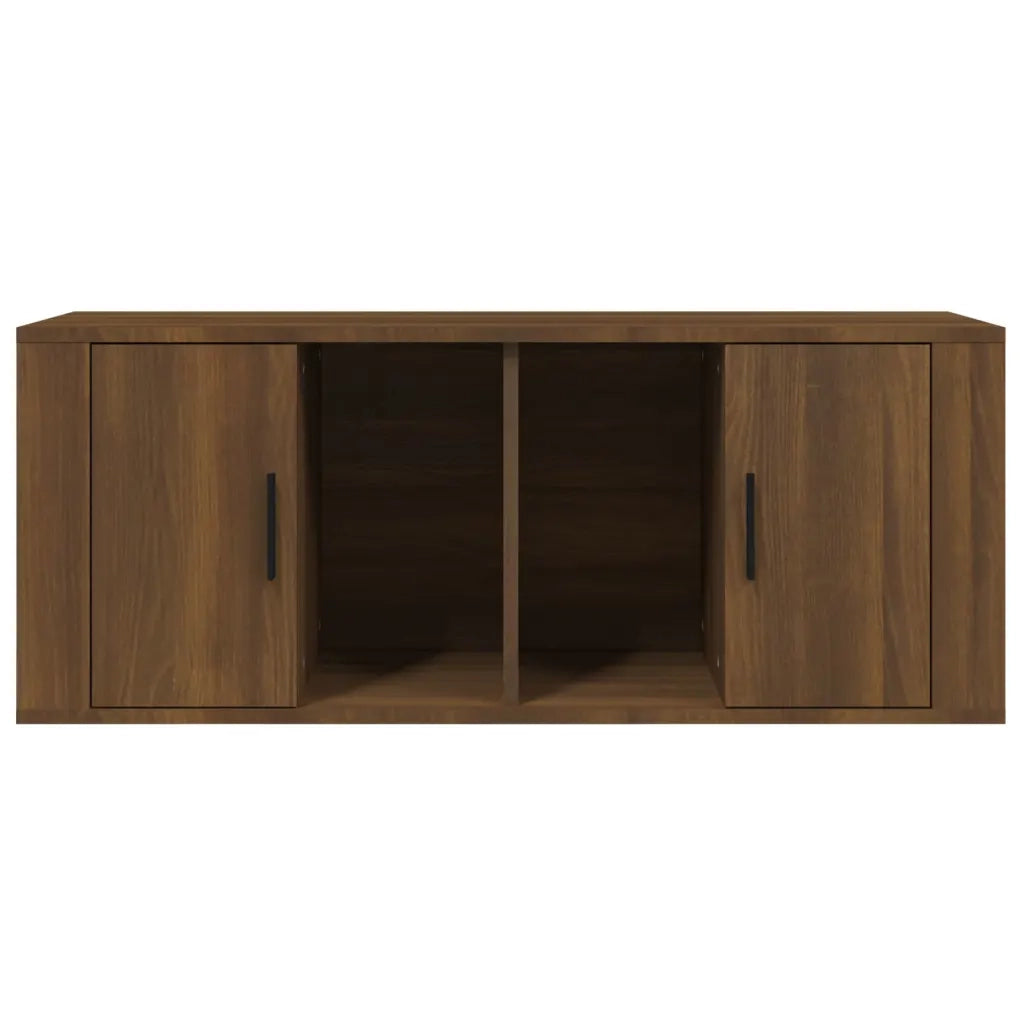 Mobile TV Rovere Marrone 100x35x40 cm in Legno Multistrato cod mxl 25906