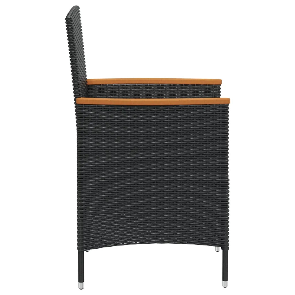 Set da Pranzo da Giardino 7 pz con Cuscini in Polyrattan 42913