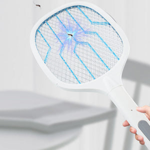 Racchetta Fulmina Insetti Elettrica Ricaricabile USB UV Luce Antizanzare