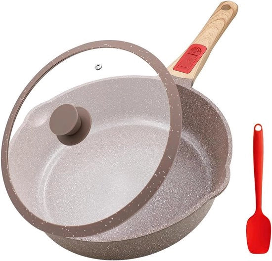 Piatto Cotto 24 cm - Antifiammeggianti, Adatto a Tutti i Forni - Mocha - Cotto