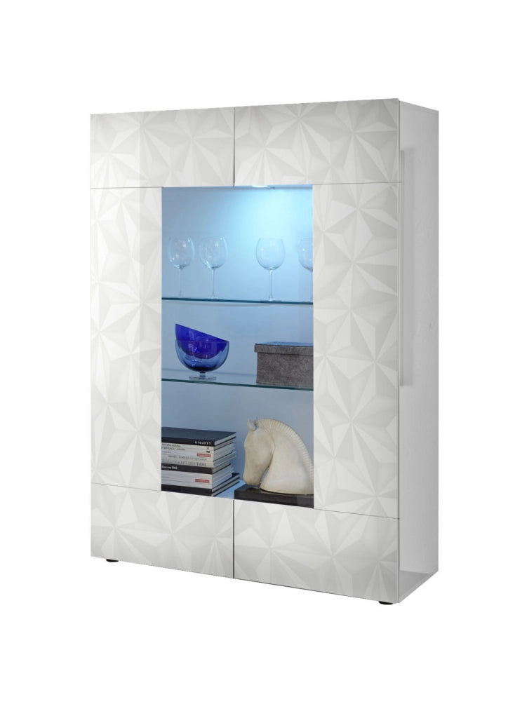 Credenza/Vetrina MOSCA bianco
