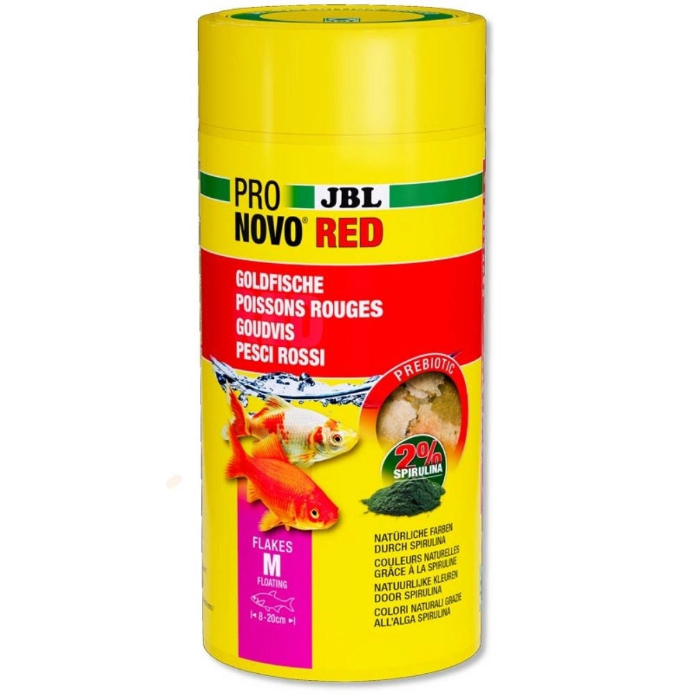 JBL ProNovo Red Flakes M - Mangime base in fiocchi per tutti i pesci rossi da 8 a 20cm Formato: 1000 ml