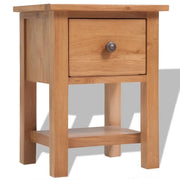 Comodino cassettiera mobile da camera da letto 36 x 30 x 47 cm legno massello di rovere 1402182