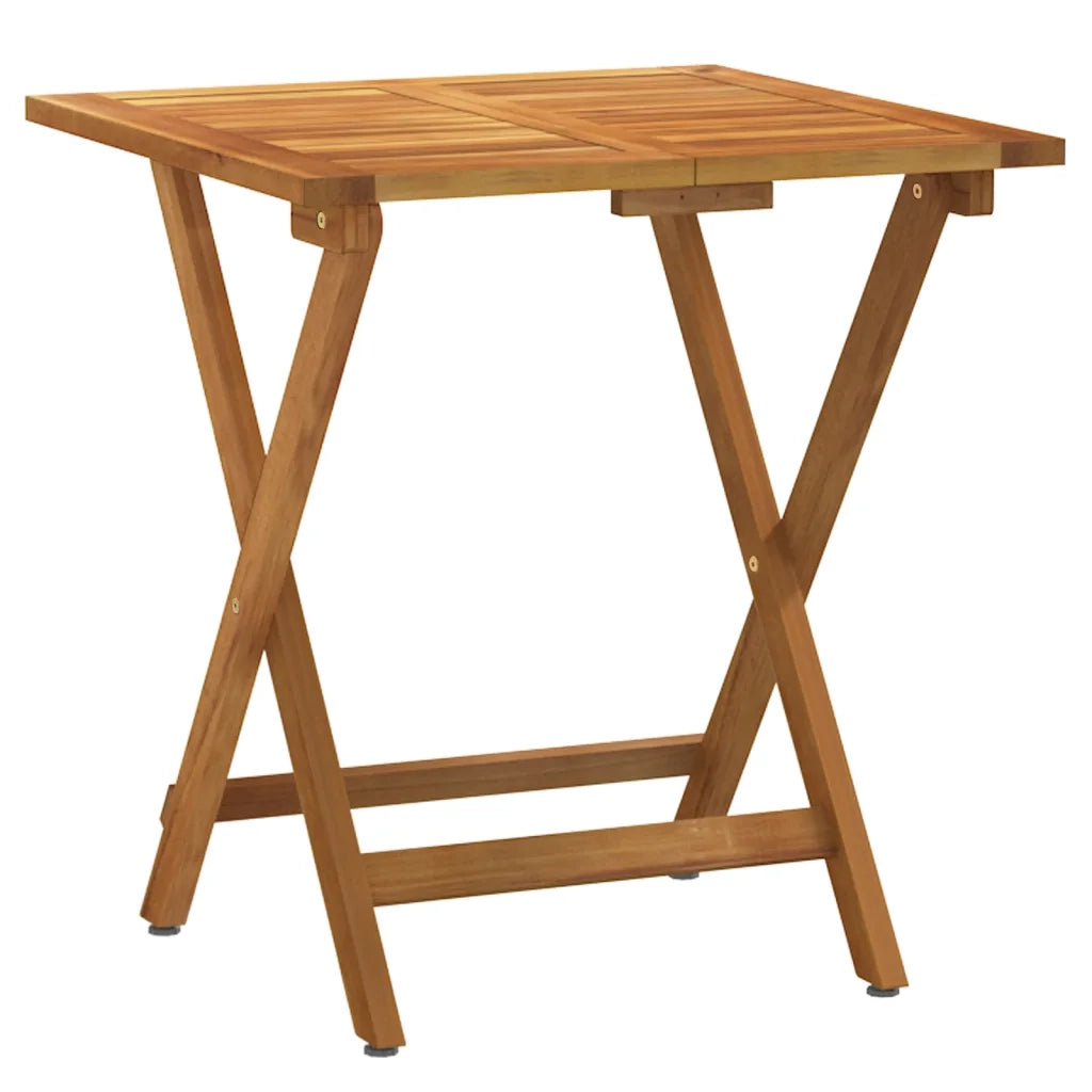 Set da BistrÃ² Pieghevole 3pz con Cuscini Legno Massello Acacia  cod mxl 39508