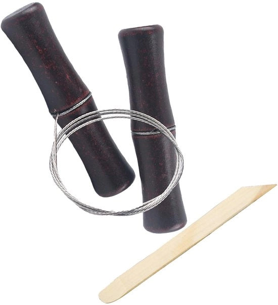 Taglierino per crema con manico di legno 

Specifiche tecniche: 
- Modello: SSKHE Kaasdraad Snijder 
- Materiale: 
- Dimensioni: 
- Peso: