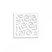 RICCI - Pannello Quadro arredo PVC traforato - PARASOLE Colore: bianco, Misura: 98x98 cm
