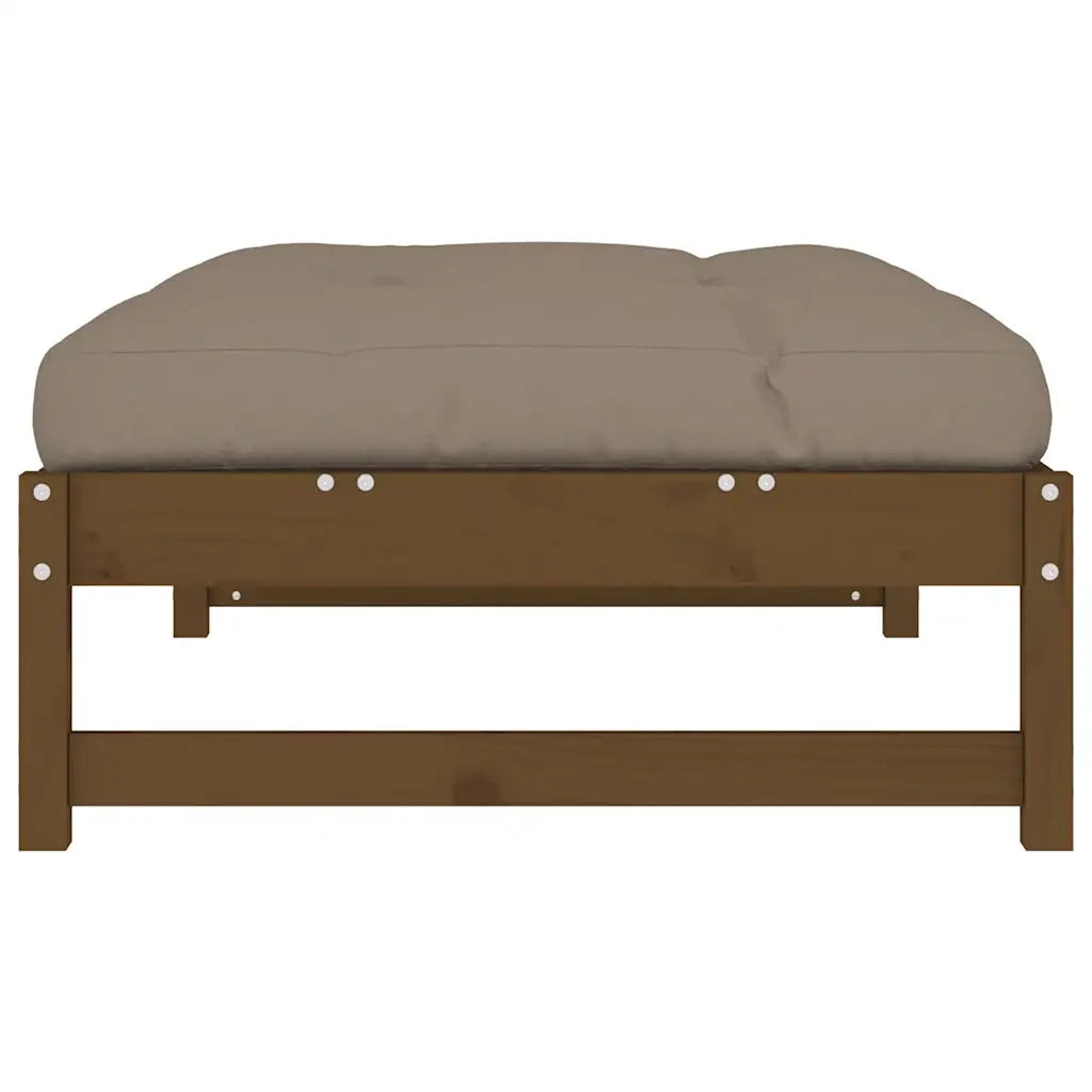 Sedia da giardino-Poggiapiedi Giardino Marrone Ambra 120x80cm Legno Massello Pino 202829