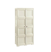 Armadio Mobile Alto in Resina Omnimodus Angora 79 x 43 x 164 cm