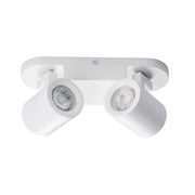 Kanlux Laurin Plafoniera barra 2xGU10 bianca alluminio