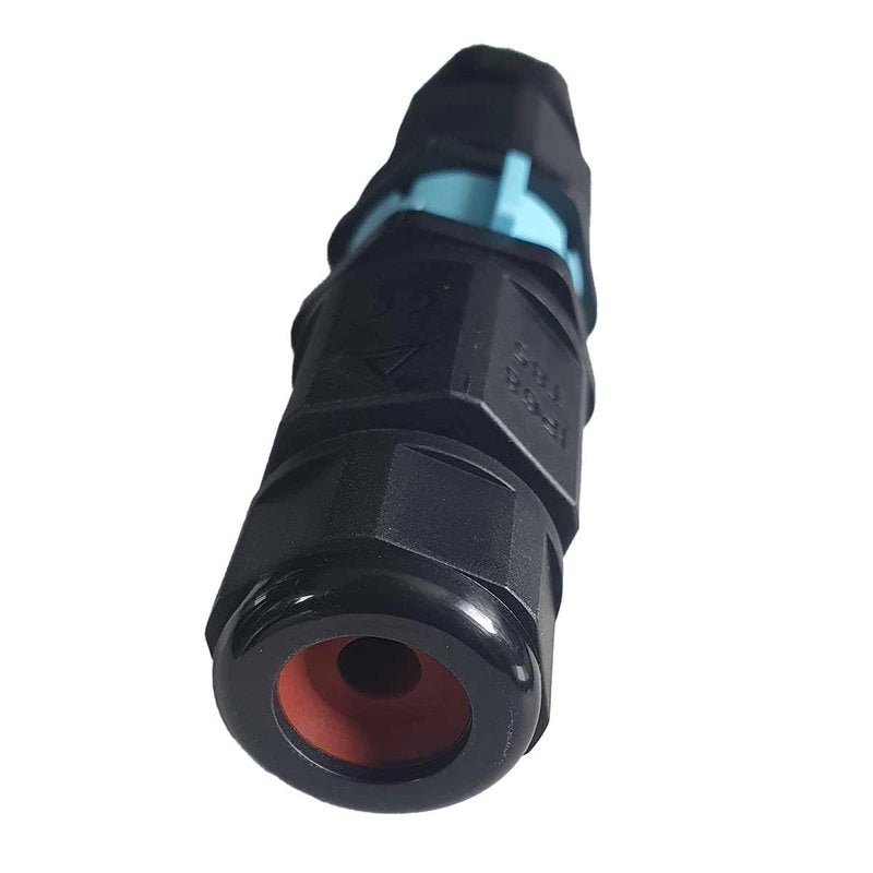 2 Connettori Veloce IP68 Forma I Manicotto Collegamento Cavo Esterno 3P 121x30mm
