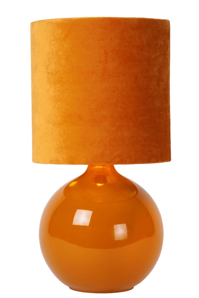 Lampada da tavolo Esterad gialla in vetro E14 Lucide