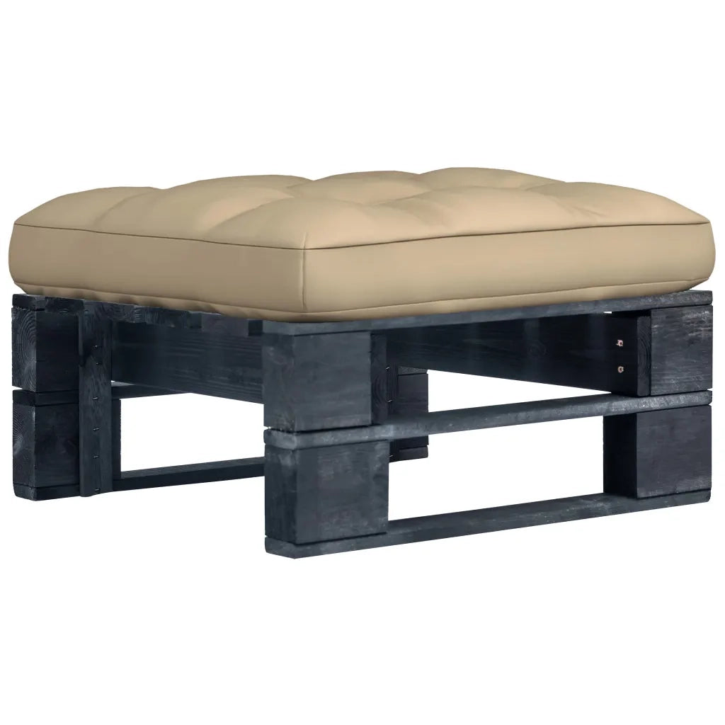 Ottomana da Giardino Pallet in Legno di Pino Impregnato Nerocod mxl 96568