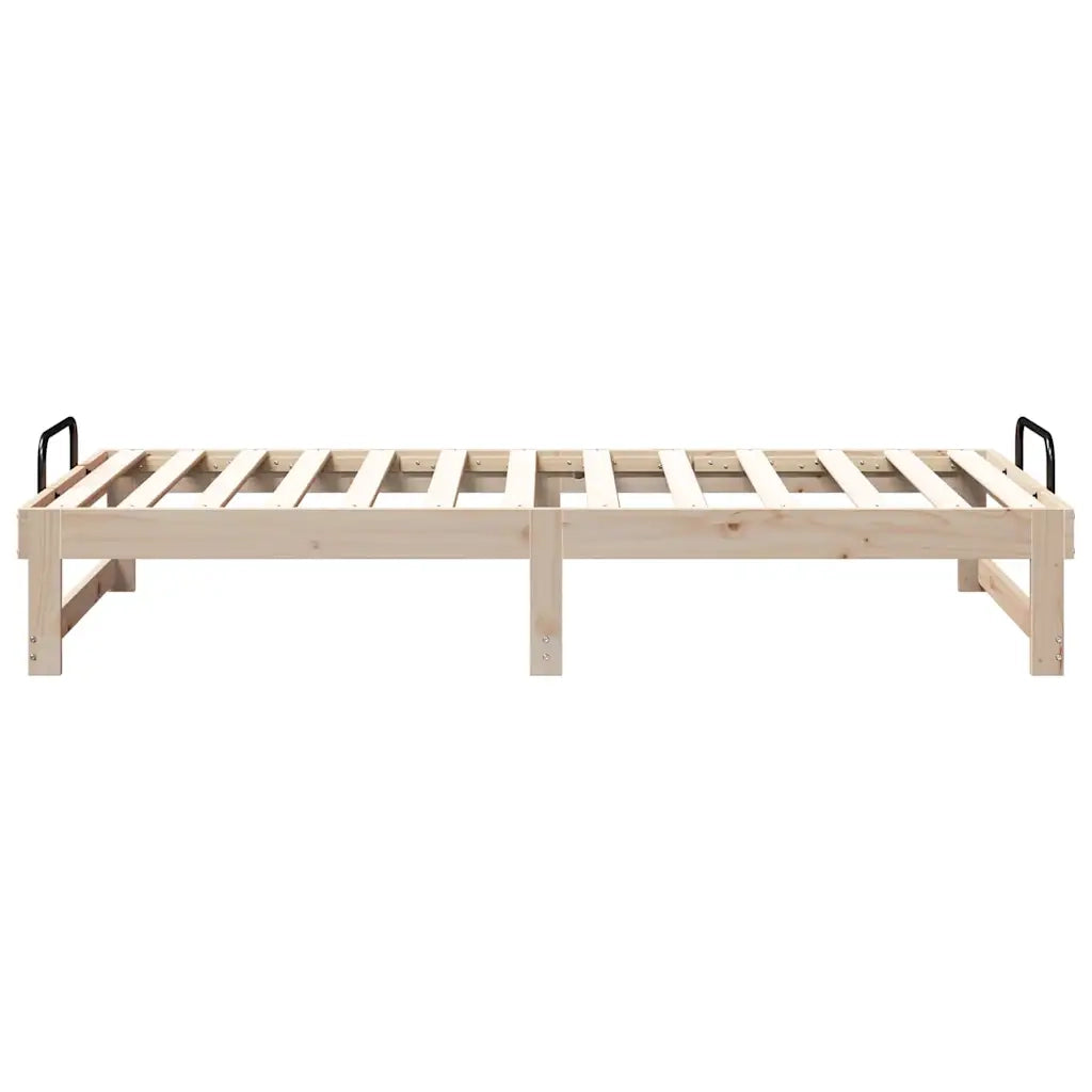 Struttura del letto-Giroletto Marrone 75 x 190 cm Pino massello 695910
