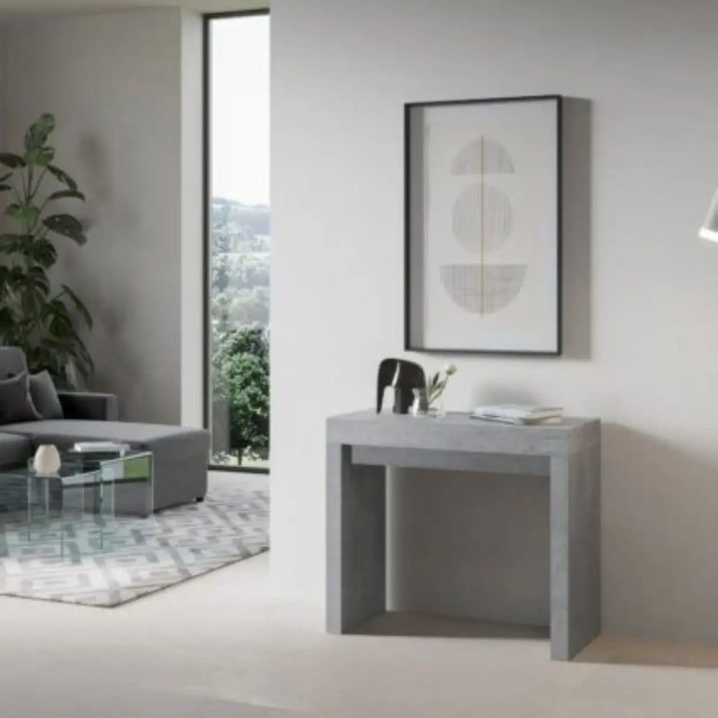 Consolle allungabile 90x40/300 cm Roxell cemento
