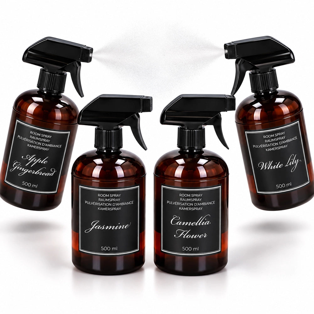 Set 4 Deodoranti per Ambiente Spry da 500ml Fragranze Fresche per Casa Ufficio