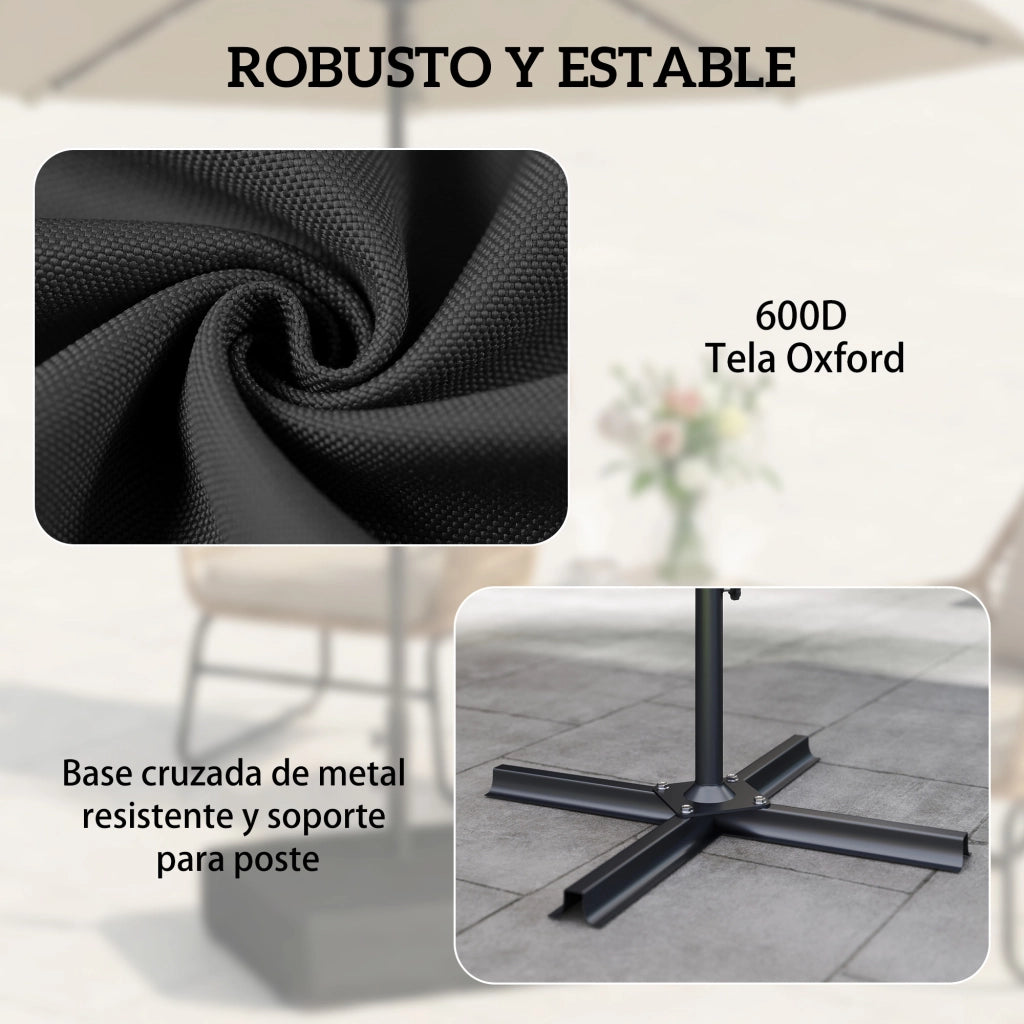 Base per Ombrellone con Sacchetti di Sabbia ¨C Zephmum ¨C Riempi con Sabbia Bagnata 90 kg