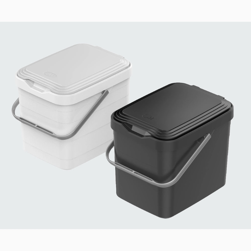 Pattumiera Sottolavello Differenziata per cassetto Cucina 8 Litri Nera 27x20x23H cm