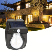 Faretto solare lampada applique 1W da esterno sensore movimento luce calda 600LM CL-118 - ZENCOCCO