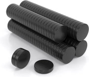 Magneetti Mini 10x2mm Nero - Magnetometri di alta qualità con forte attrazione - Magnetometri potenti per tabelloni magnetici, uso domestico, officina e ufficio (40 pezzi)