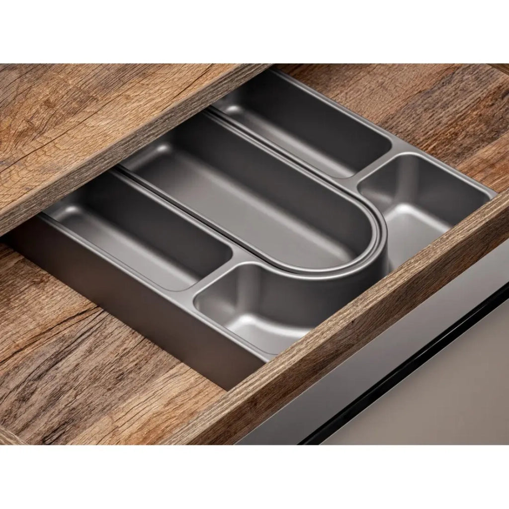 Mobile sottolavabo VANTA taupe 80 cm – modello sospeso con 2 cassetti