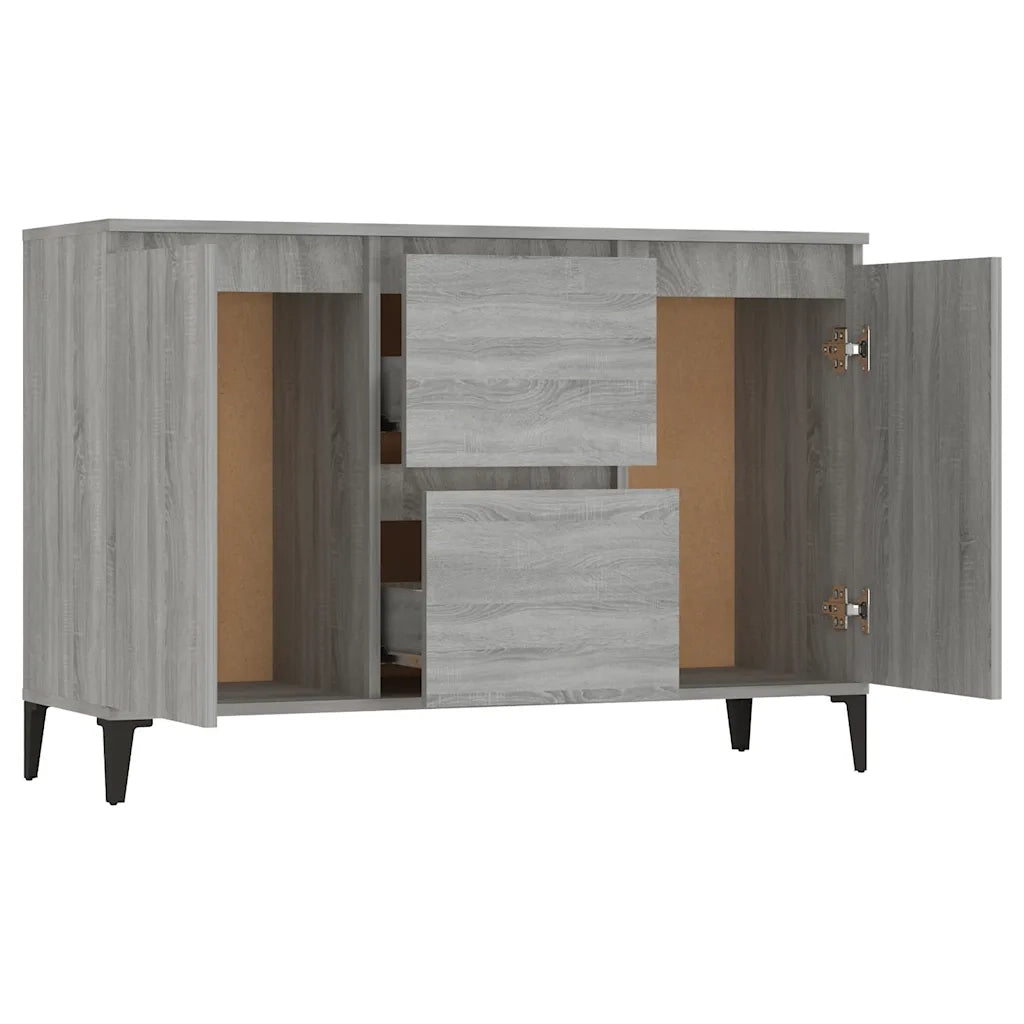 Credenza-Buffet-Armadio da cucina Grigio Sonoma 102x35x70 cm in Legno Multistrato