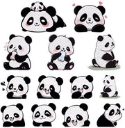 Etichette riflettenti Panda - 13 pezzi - Impermeabili - Fortemente adesivi - Sicurezza - Visibilità notturna - Qualità diamantata - Reflectori