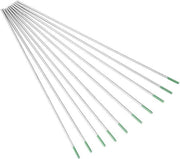 10 pezzi di elettrodo in wolframio - punta verde per stick TIG professionale - macchina a laser AC WP (10 mm * 150 mm).
