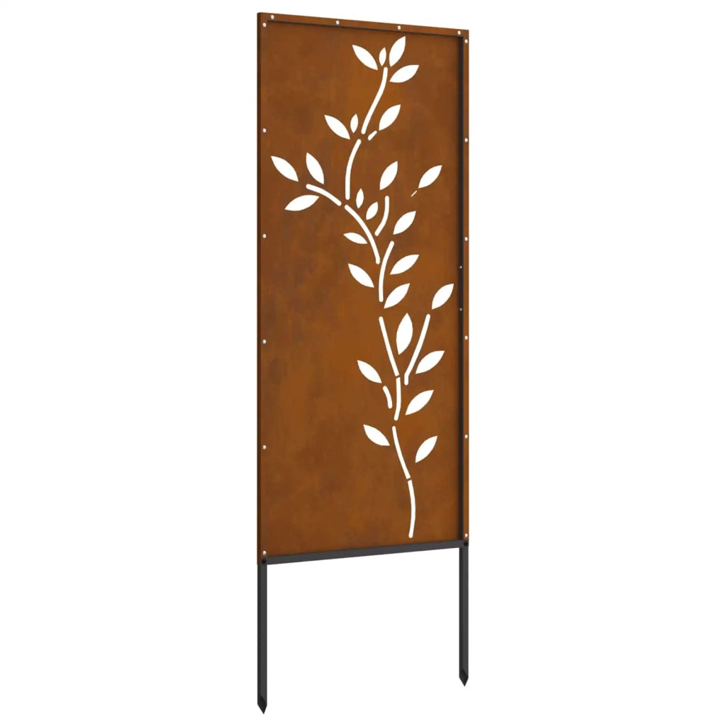 Schermo per privacy in giardino Floreale Ruggine 50 x 140 cm 876328