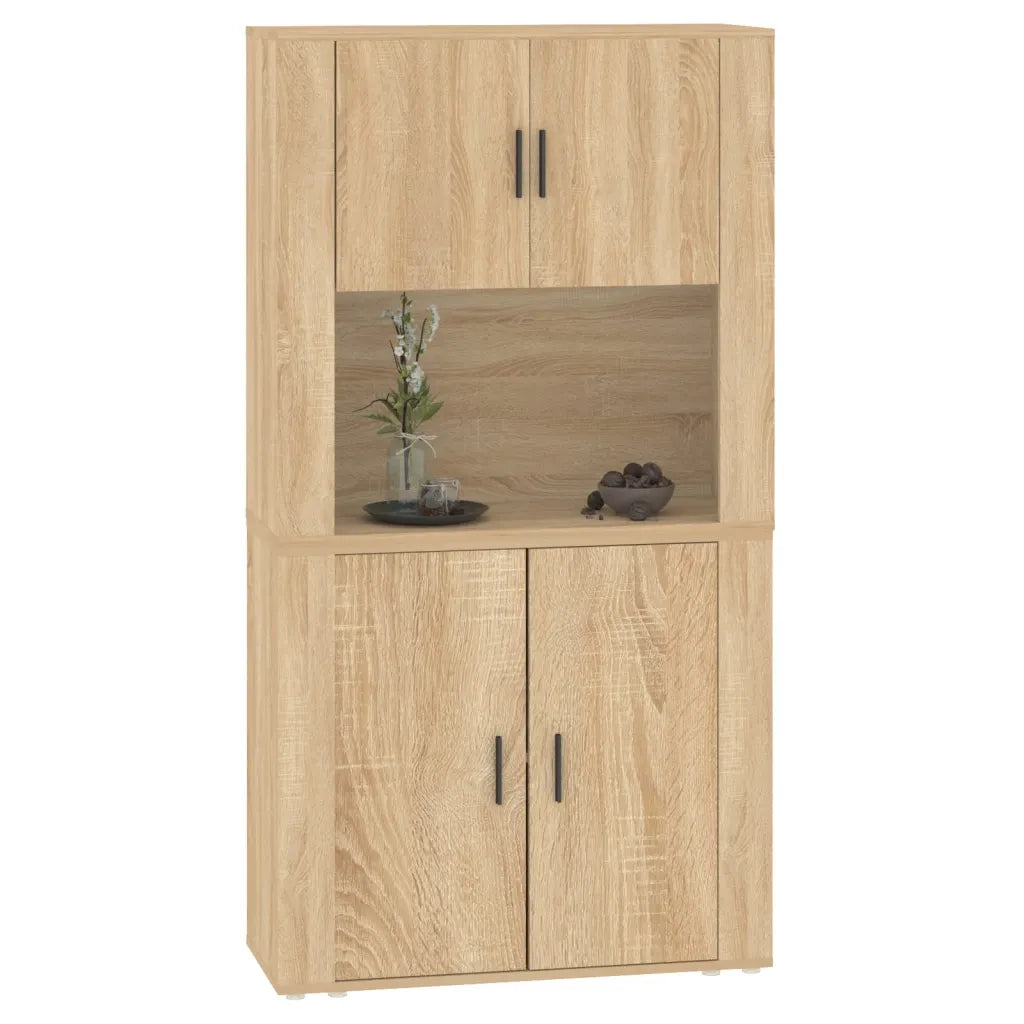 Credenza | Madia | Buffet da pranzo | Armadio da pranzo Rovere Sonoma in Legno Multistrato