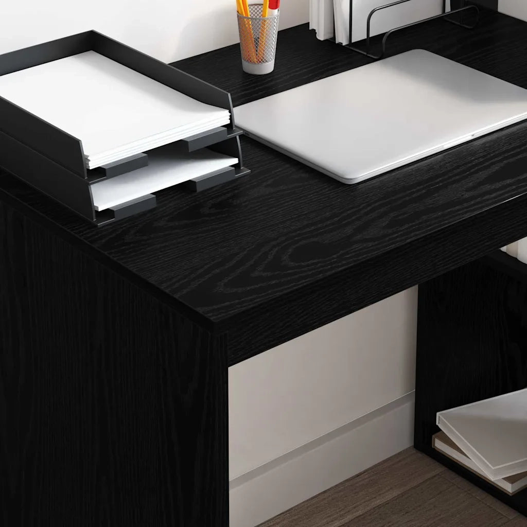 Scrivania Rovere Nero 108 x 55 x 103.5 cm Legno multistrato 869459