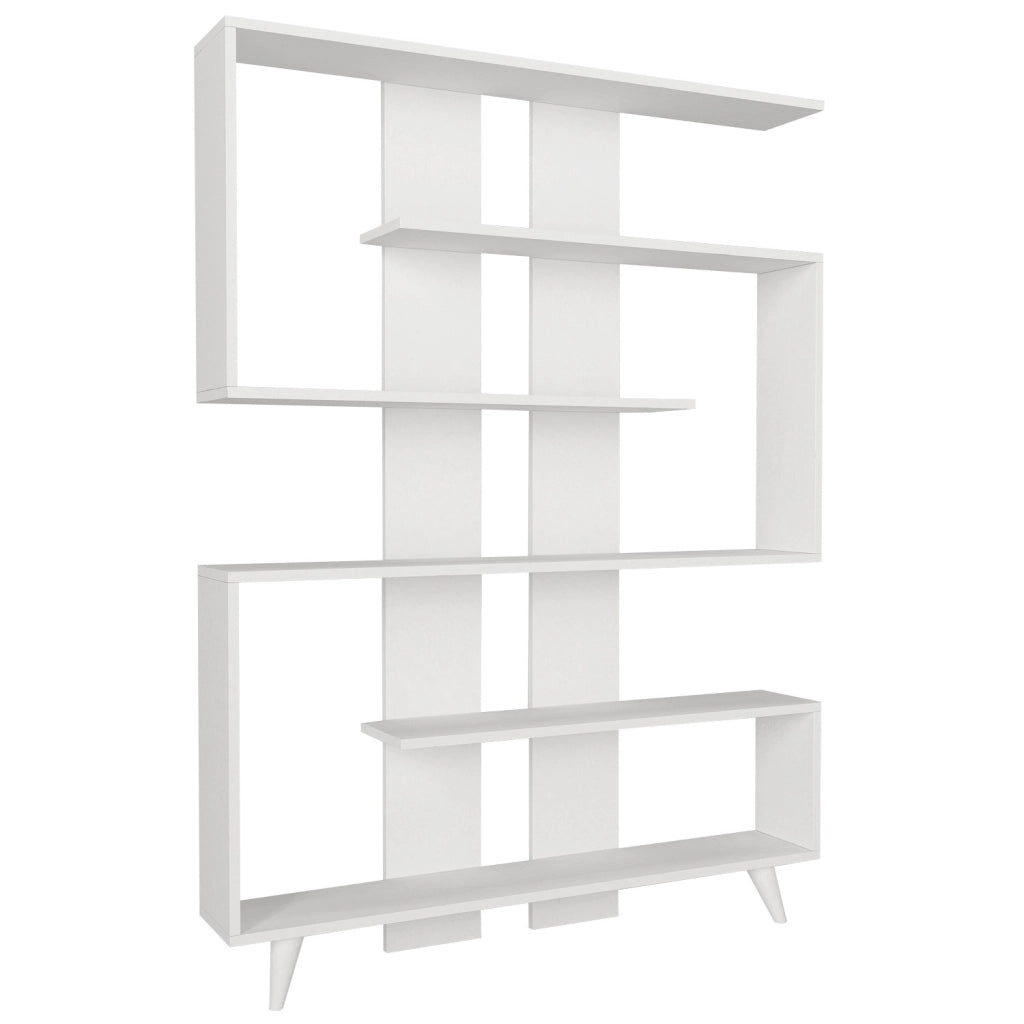 Libreria in legno "Rain" - 120 x 20 x 162 cm - Bianco