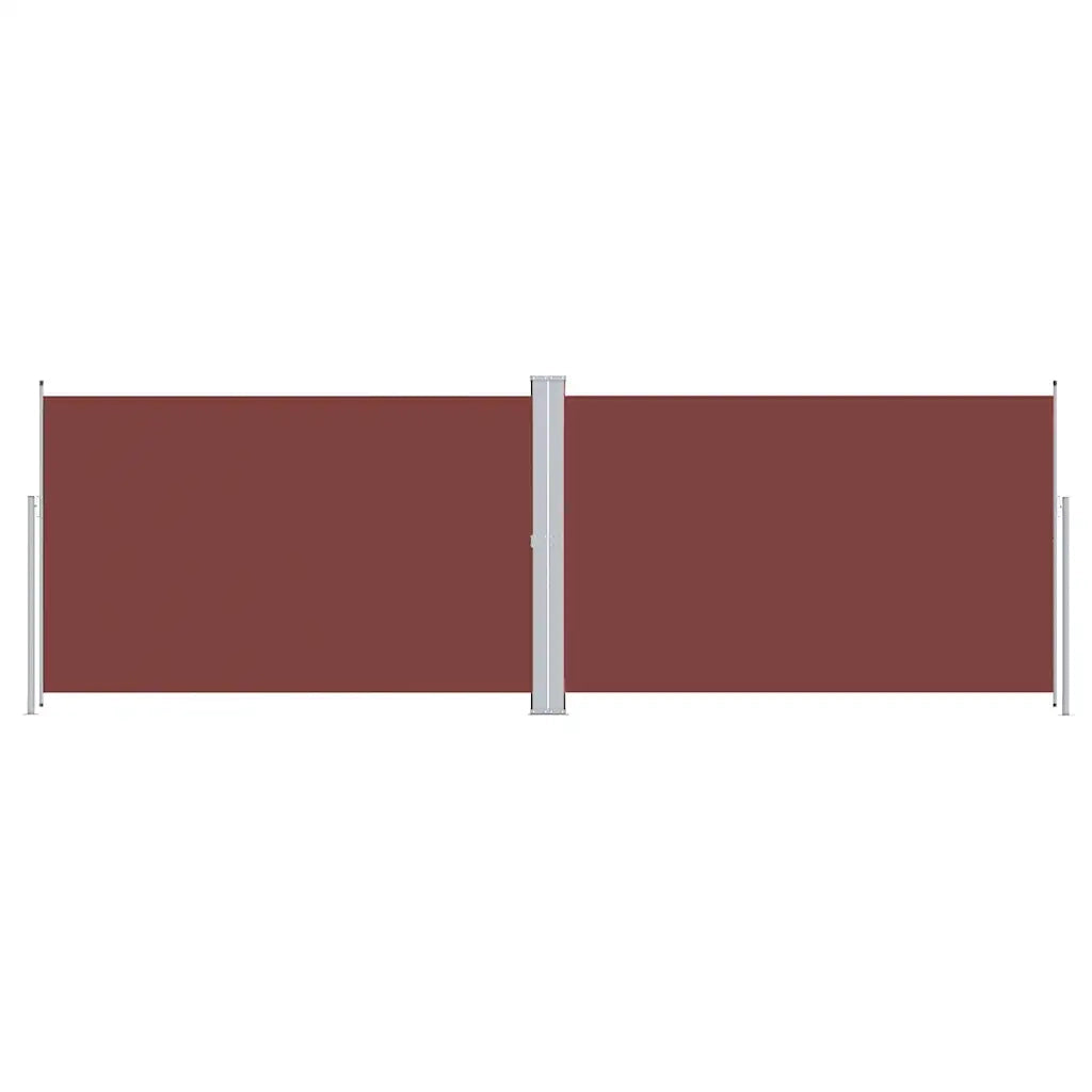 Tenda da Sole Laterale Retrattile-Tenda parasole per balcone per giardino Marrone 220x600 cm 817998