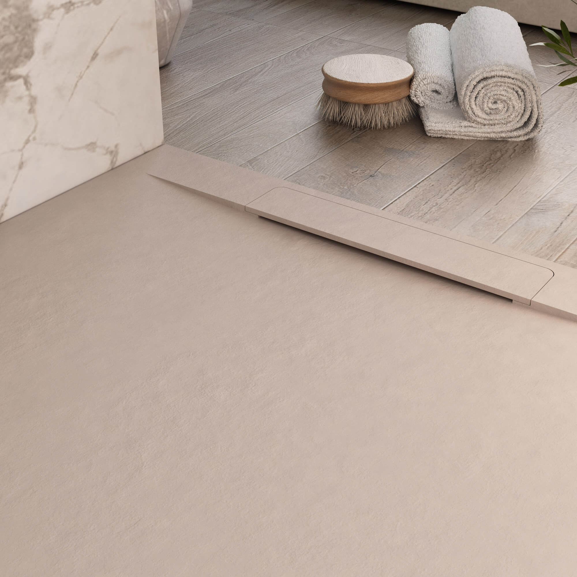 Piatto Doccia in Pietra 70x190 cm Bonussi Ardesia Calcutta Sabbia