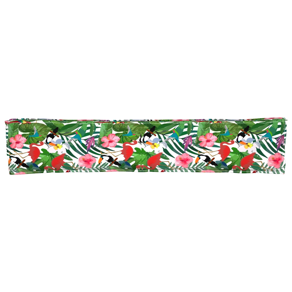 Cuscino per Panca Giungla Tropicale 200x40x8 cm Tessuto Oxford