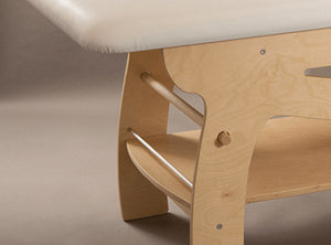 Lettino da Massaggio Fisioterapia Fisso 2 Sezioni 190x70x78cm Benotti Mandurah Bianco