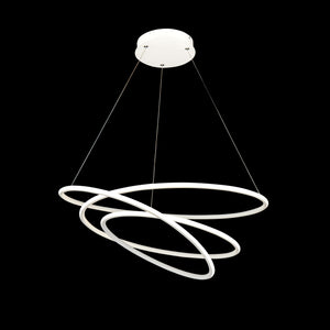 Lampada pendente Modern in Metallo Nola Bianco