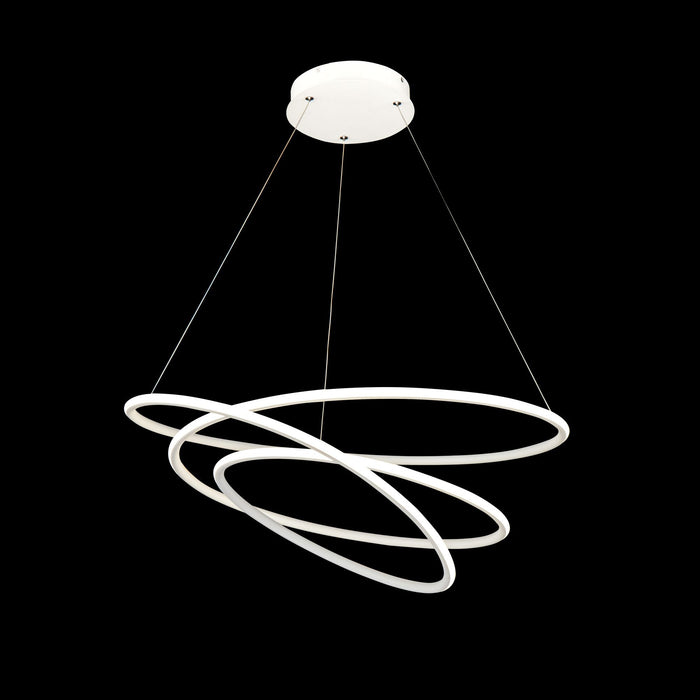 Lampada pendente Modern in Metallo Nola Bianco