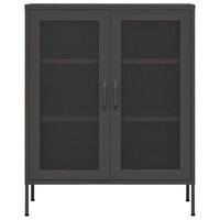 Armadietto Antracite 80x35x101,5 cm in Acciaio cod mxl 39891