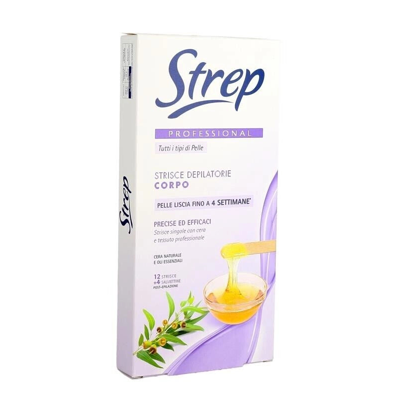 STREP STRISCE DEPILATORIE CORPO 12PZ PROFESSIONALI