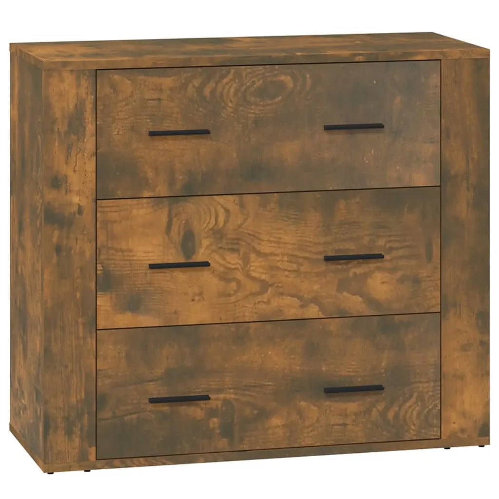 Credenza Rovere Fumo 80x33x70 cm in Legno Multistrato cod mxl 24790