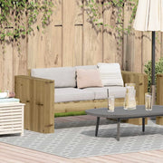 Divano da giardino-Sofa da Giardino-Divano da esterno Verde 134 x 60 x 62 cm Pino massello
