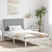 Struttura del letto Bianco 100 x 200 cm Pino massello 878913