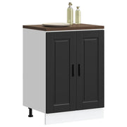 vidaXL Base da Cucina Porto Nero in Legno Multistrato