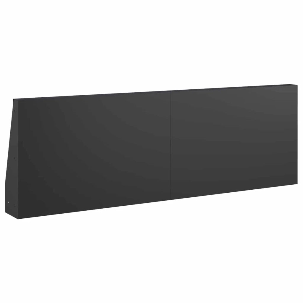 Muro di contenimento 4 pz 60 x 12 x 40 cm Acciaio Nero 3449079