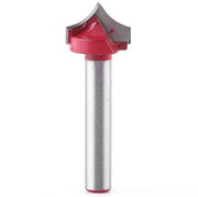 Taglierino a V per CNC per lavorazione del legno 90° con asse di 6mm diametro di libera rotazione 8-32mm diametro di gravatura (15mm diametro della lamina)
