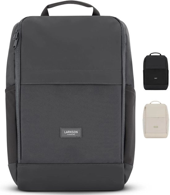 Borsa Portatile Uomo e Donna Grigia - Niklas - Borsa Portatile per Lavoro Università - Borsa Portatile 16 pollici per Viaggi Bagaglio - Impermeabile