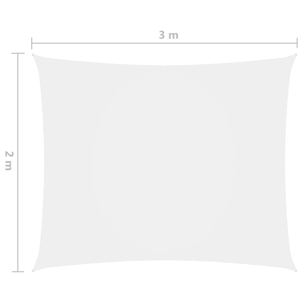 Vela parasole in tessuto oxford rettangolare 2 x 3 m bianco 02_0009595
