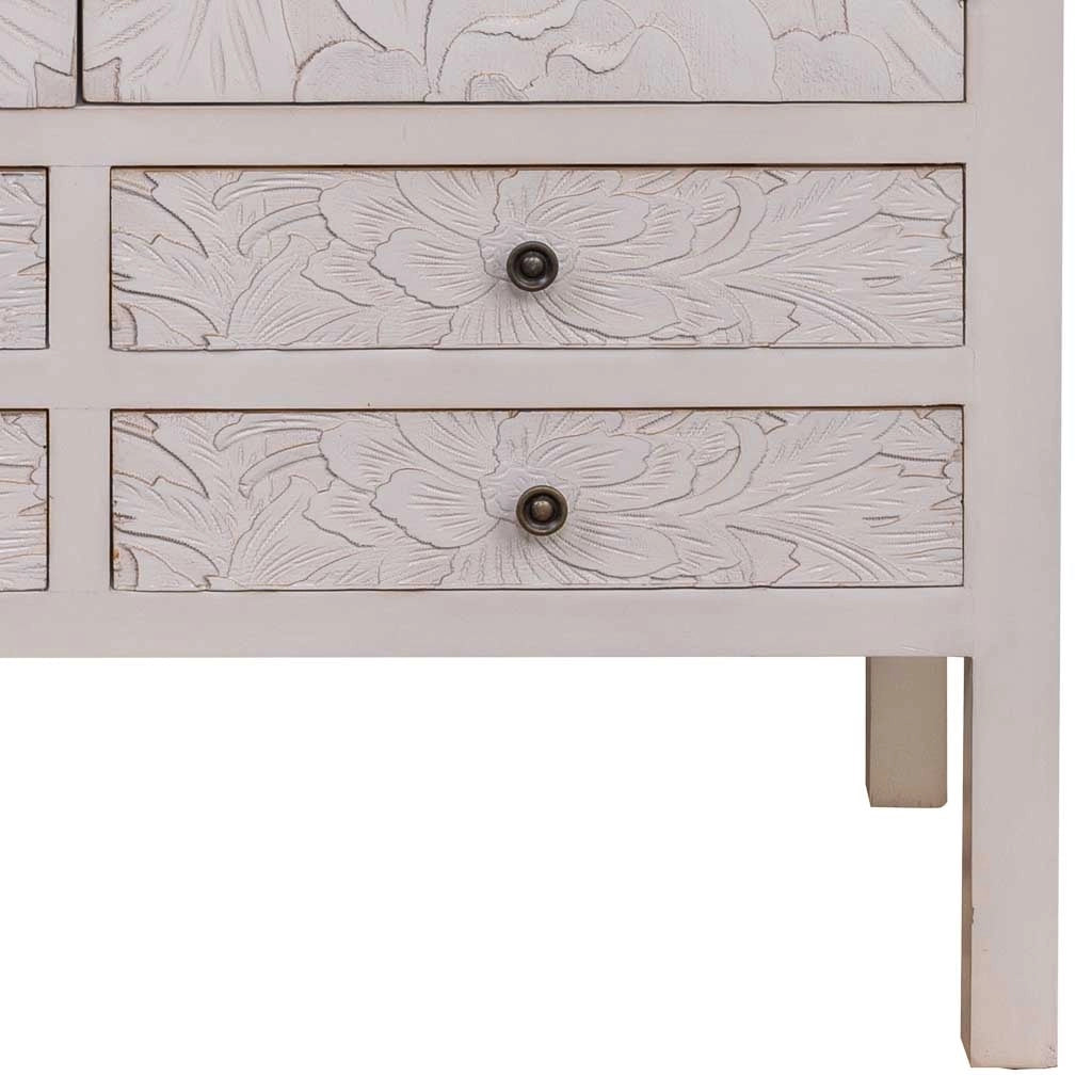 Armadio in legno con 4 cassetti e 2 porte 100x45x160