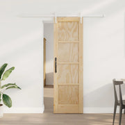 Porta scorrevole ORKDAL Naturale e Bianco 61 x 198,5 cm