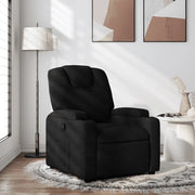 Divano Sedia-Poltrona Reclinabile in Tessuto Nero 964805